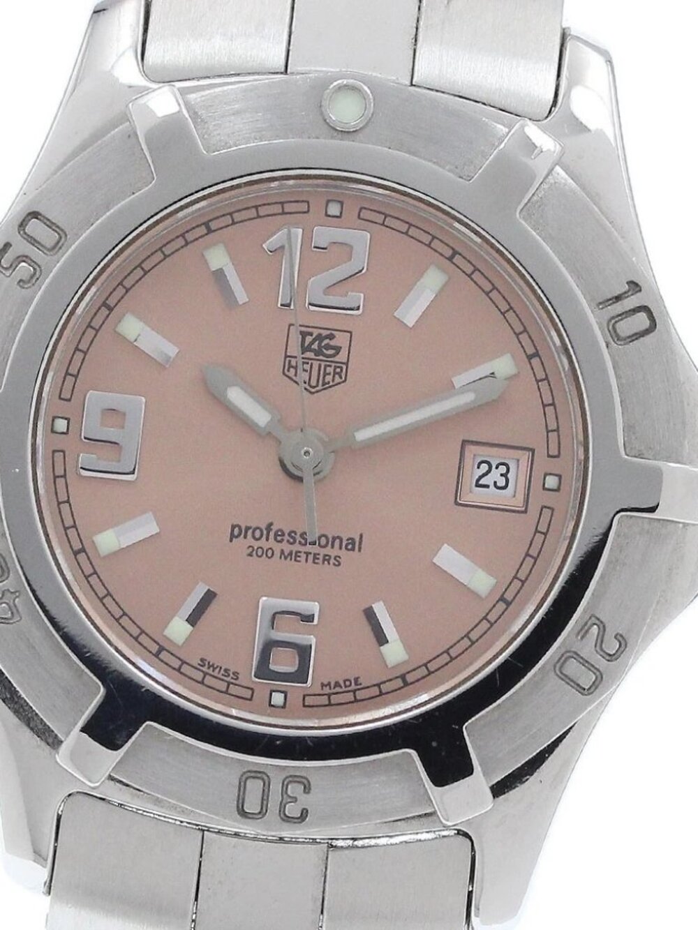 TAG HEUER 2000 Exclusive WN1314 pink Dial Quartz Ladies Watch_934939